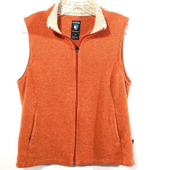 Kuhl Jackets & Blazers - KUHL Vest Size Medium Orange Alpaca Fleece Sweater